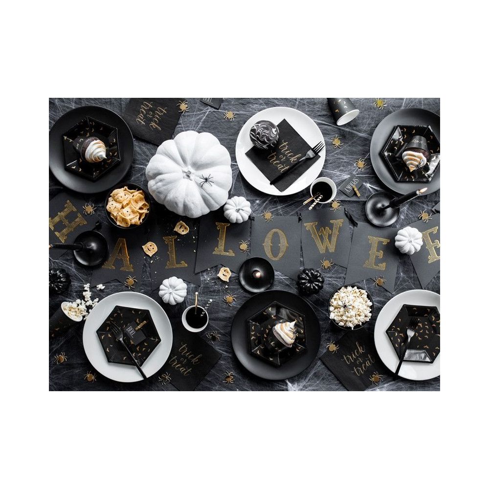 Girlanda dekoracyjna na Halloween - PartyDeco - czarna, 20 x 175 cm