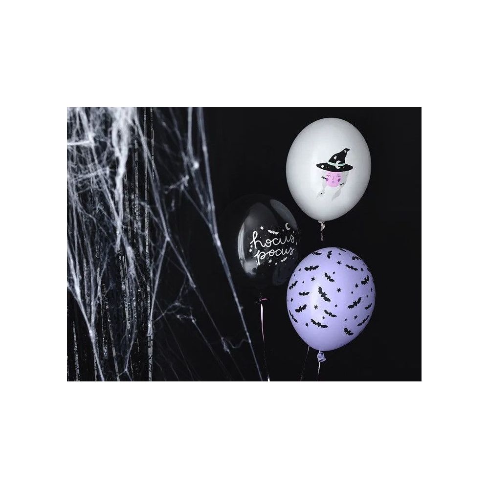 Balony lateksowe na Halloween - PartyDeco - Witch, mix, 30 cm, 6 szt.