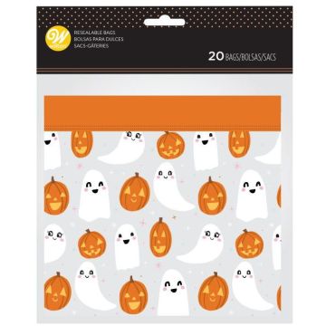 Decorative Halloween bags - Wilton - Ghosts and Pumpkins, 20 pcs.