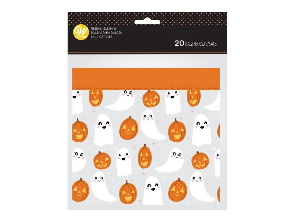 Decorative Halloween bags - Wilton - Ghosts and Pumpkins, 20 pcs.