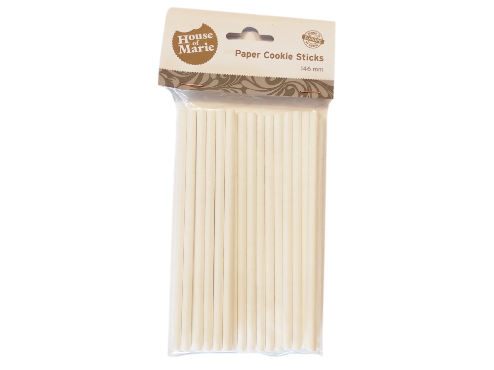 Lollipop sticks - House of Marie - paper, 150 mm, 50 pcs.