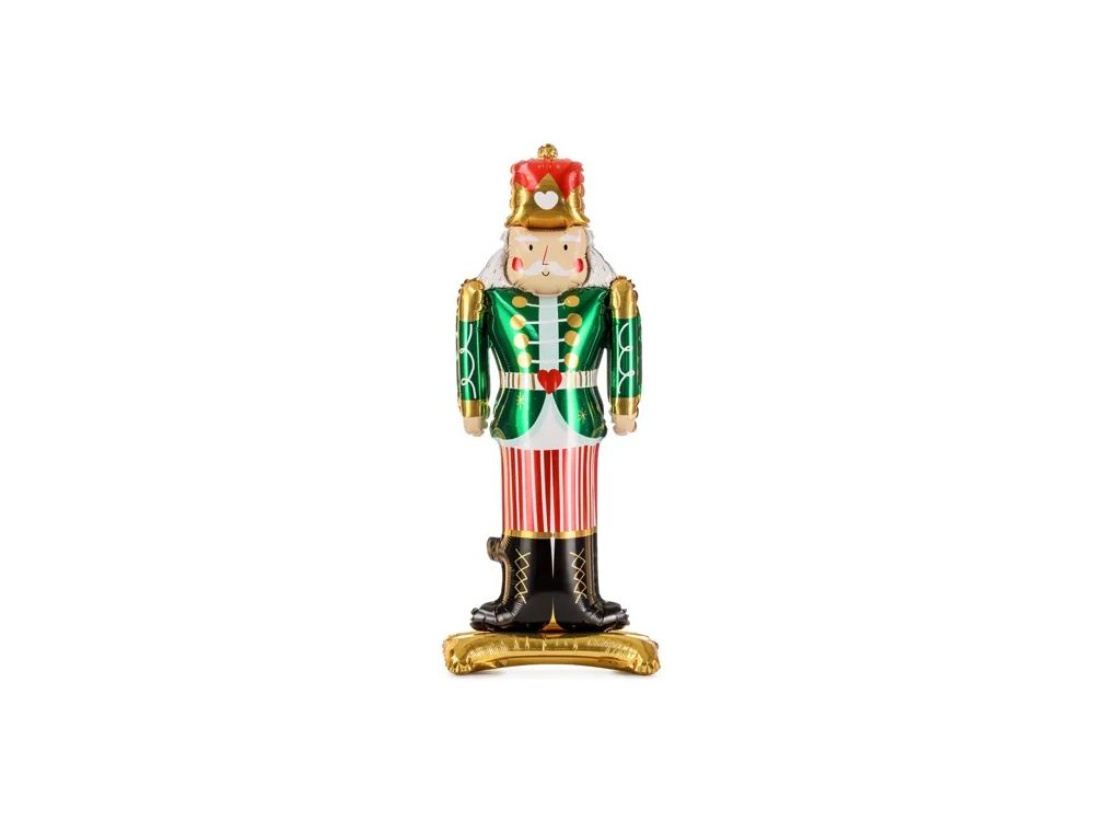 Foil balloon, standing - PartyDeco - Nutcracker, 34 x 85 cm