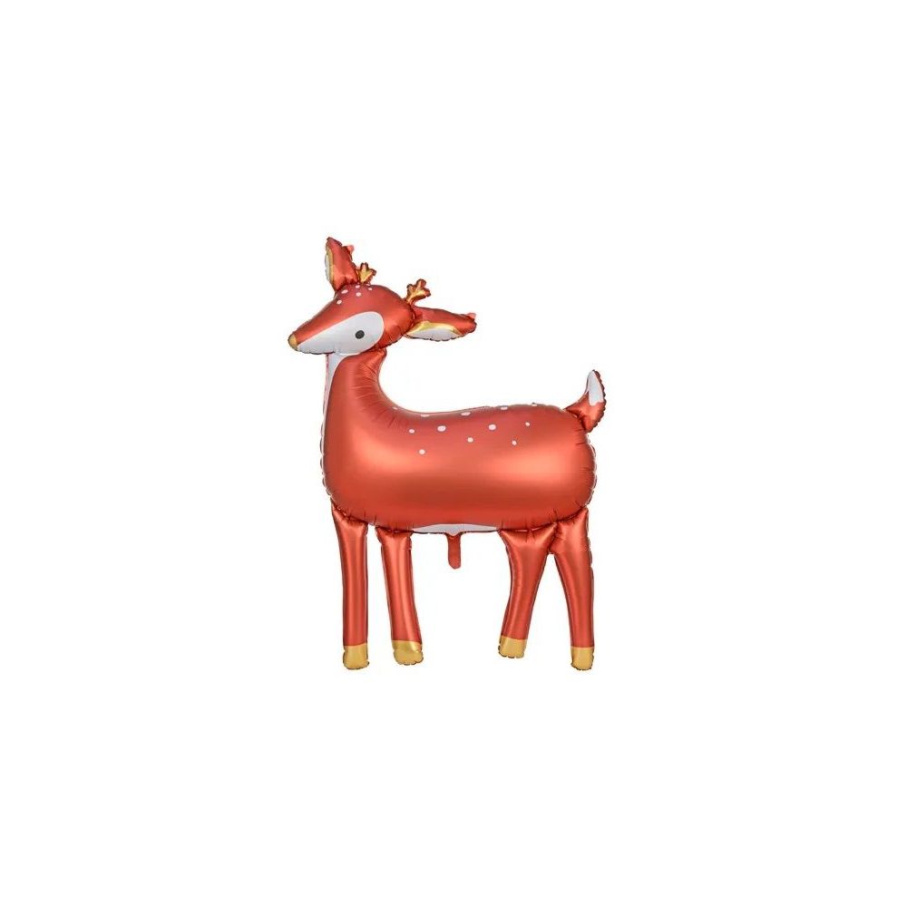 Foil balloon - PartyDeco - Deer, 80 x 105 cm