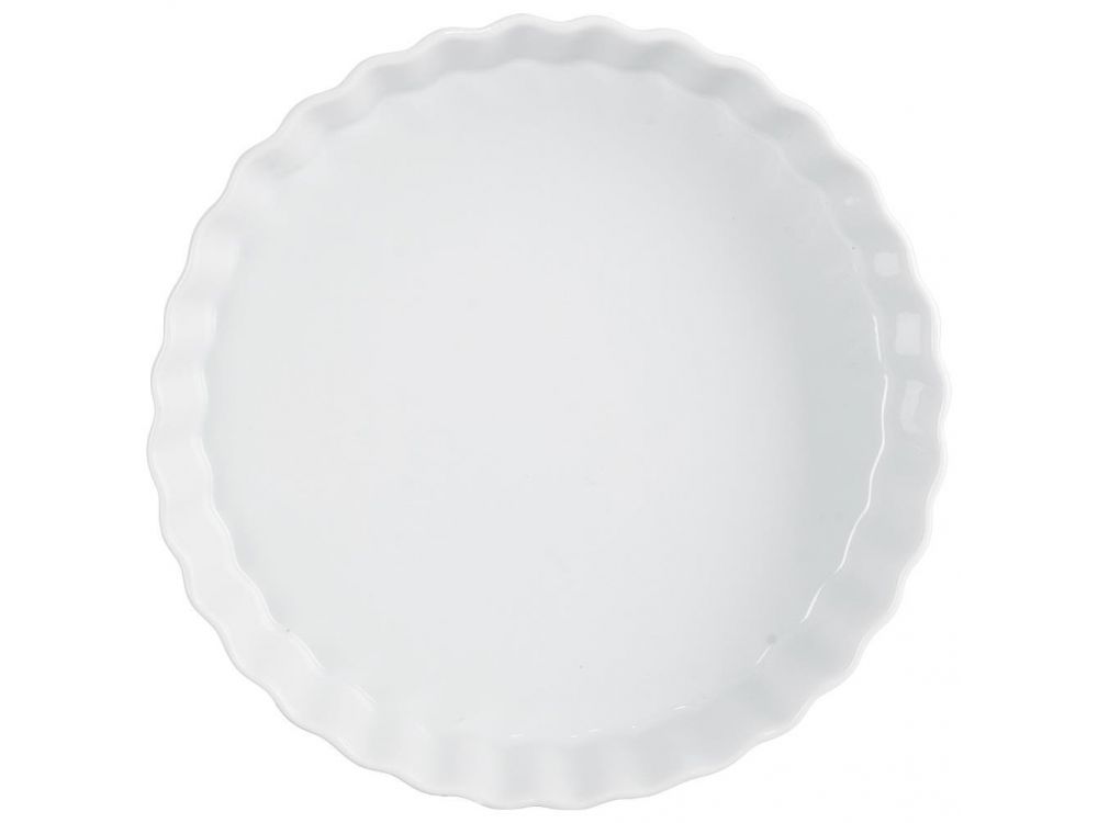 Forma ceramiczna na tartę - Orion - biała, 25 cm