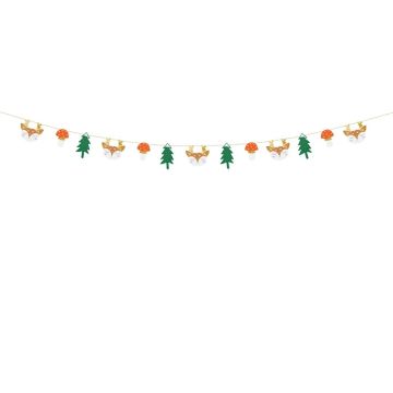 Decorative garland for Christmas - PartyDeco - Forest, mix, 1.7 m
