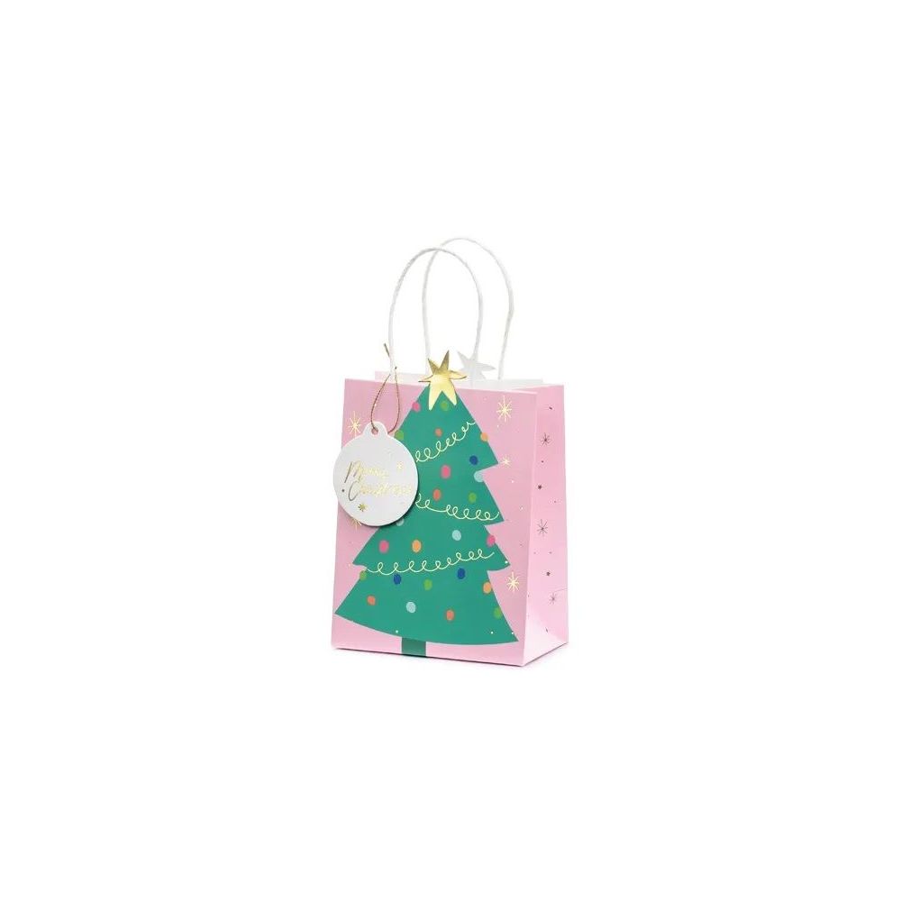 Christmas bag for sweets - PartyDeco - Christmas tree, 14 x 20 cm