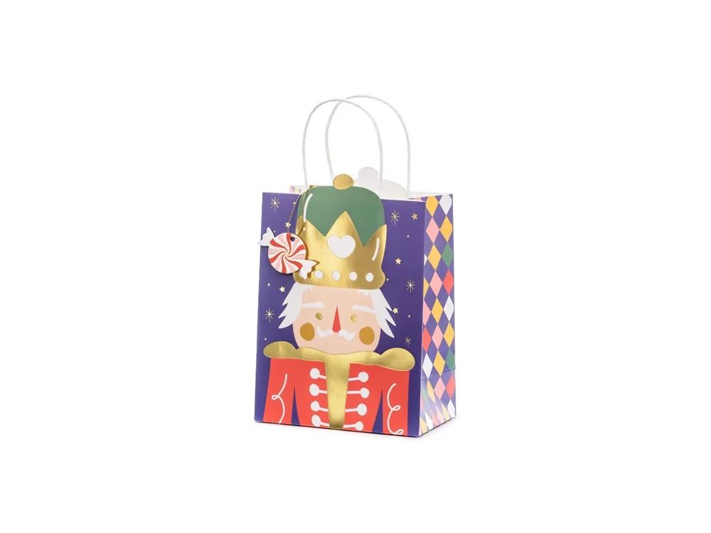 Christmas candy bag - PartyDeco - Nutcracker, 18 x 25 cm