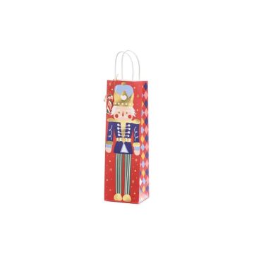 Christmas candy bag - PartyDeco - Nutcracker, 11 x 36 cm