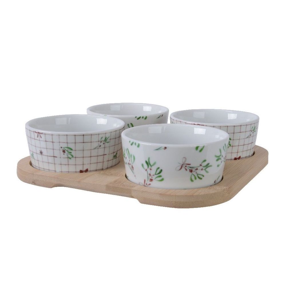 A set of Christmas porcelain bowls - Kaemingk - 4 pcs.