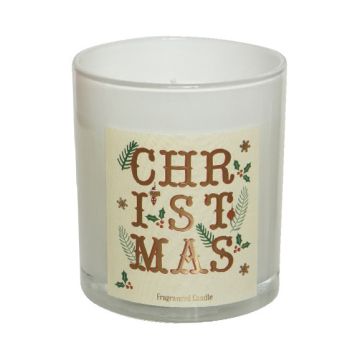 Christmas scented candle - Kaemingk - Champagne Bubbles, cream color