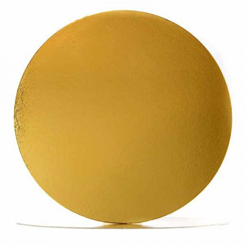 Cake base smooth - golden, 18 cm