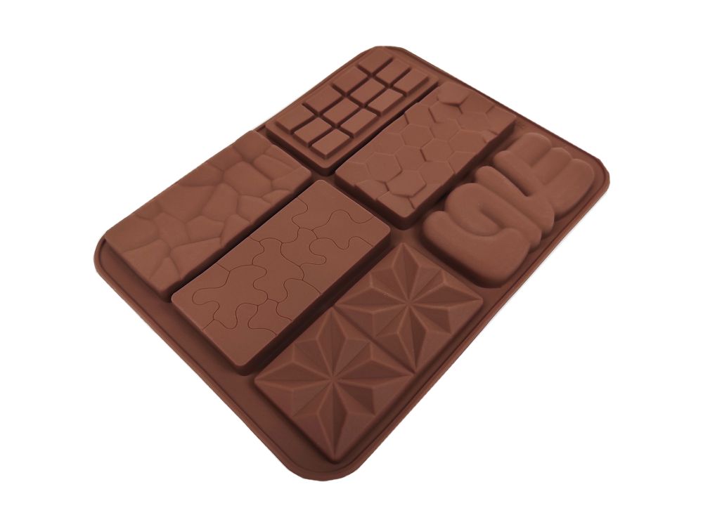 Silicone mold for pralines and chocolates - mini plates, 6 pcs.