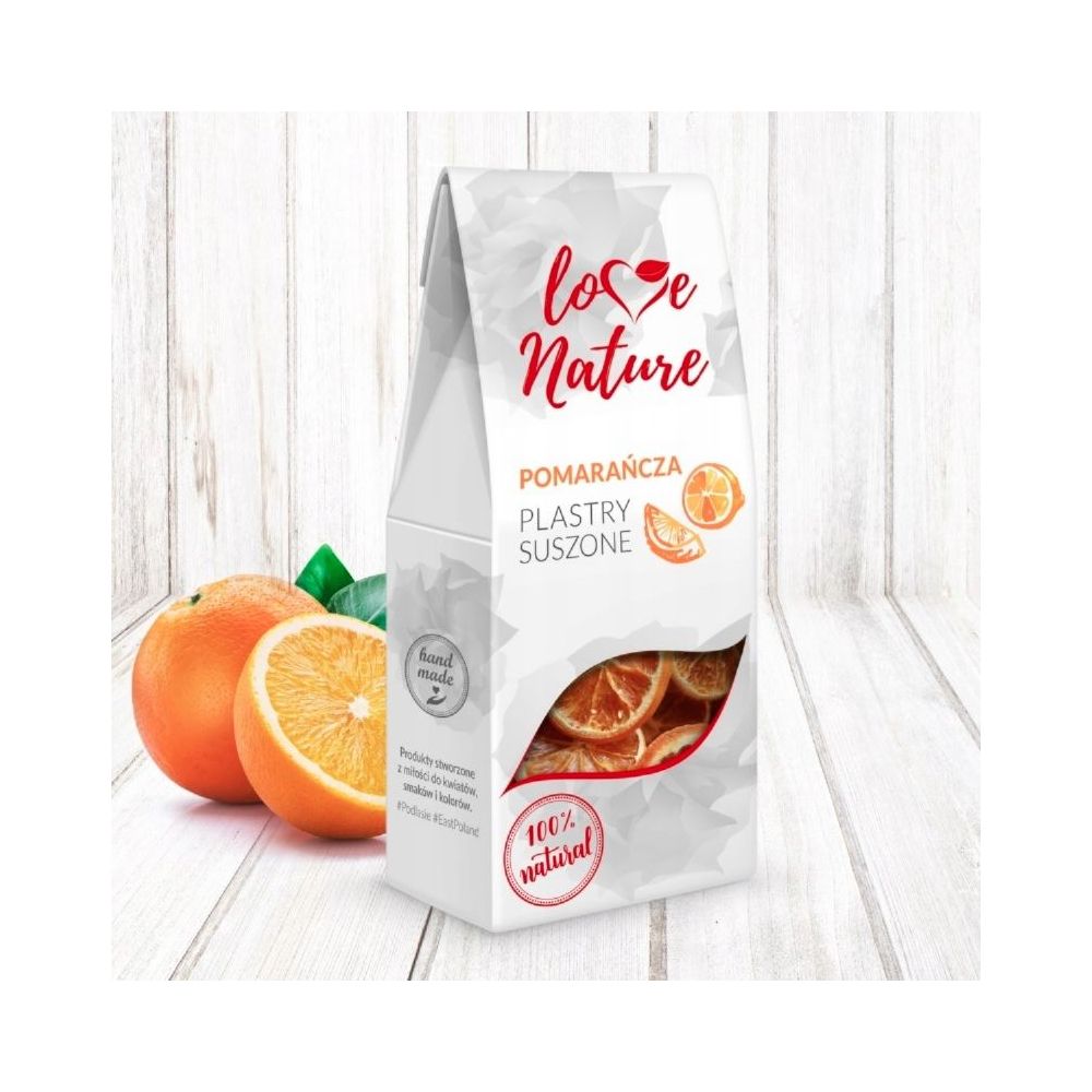 Suszone plastry - Love Nature - Pomarańcza, 20 g