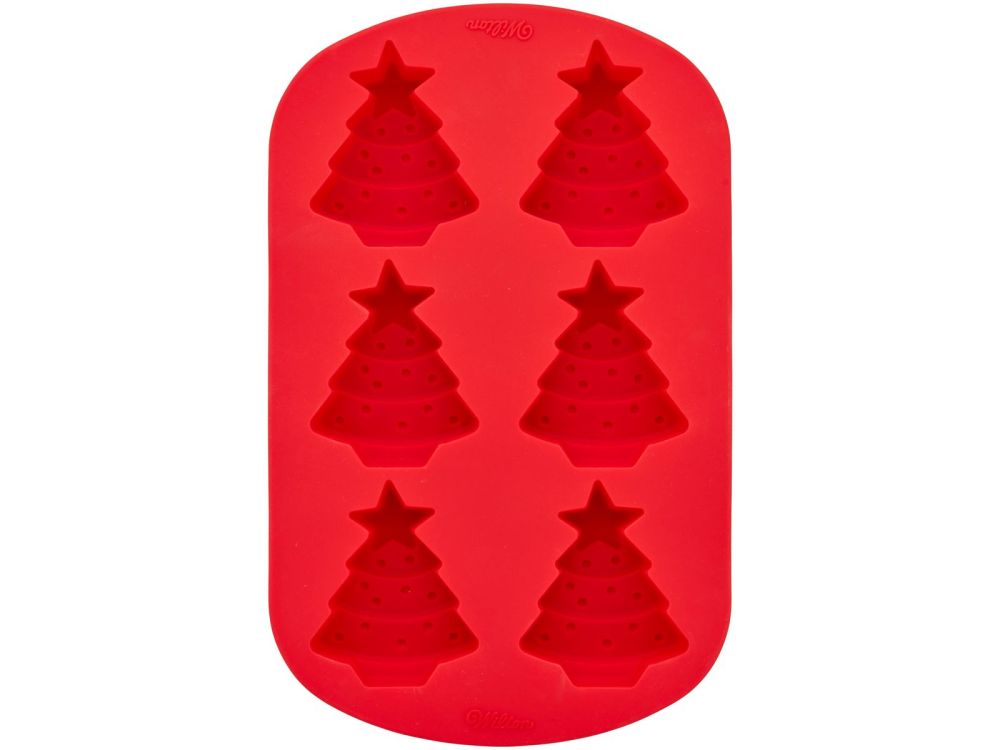 Silicone cookie mold - Wilton - Christmas Tree, 6 pcs.