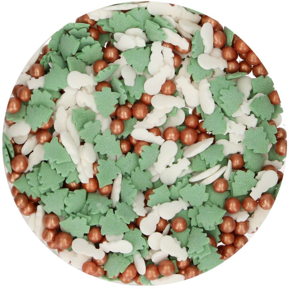 Sugar sprinkles, Christmas - FunCakes - Christmas mix, 55 g
