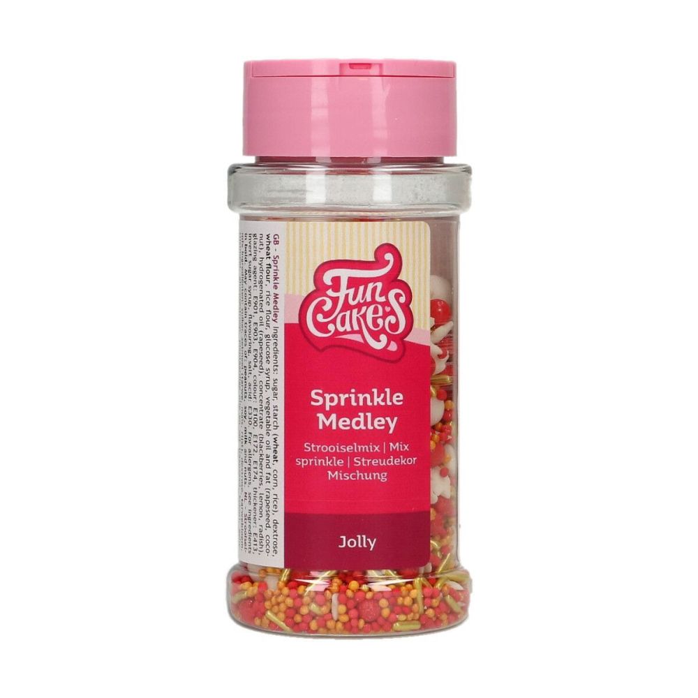 Sugar sprinkles, Christmas - FunCakes - Jolly, mix, 65 g