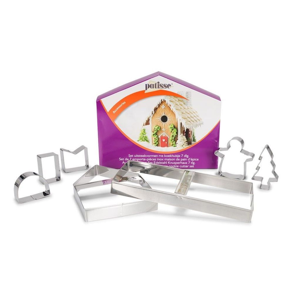 Set of molds, cutters - Patisse - Gingerbread House, 7 pcs.