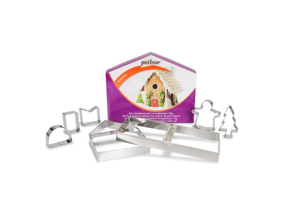 Set of molds, cutters - Patisse - Gingerbread House, 7 pcs.