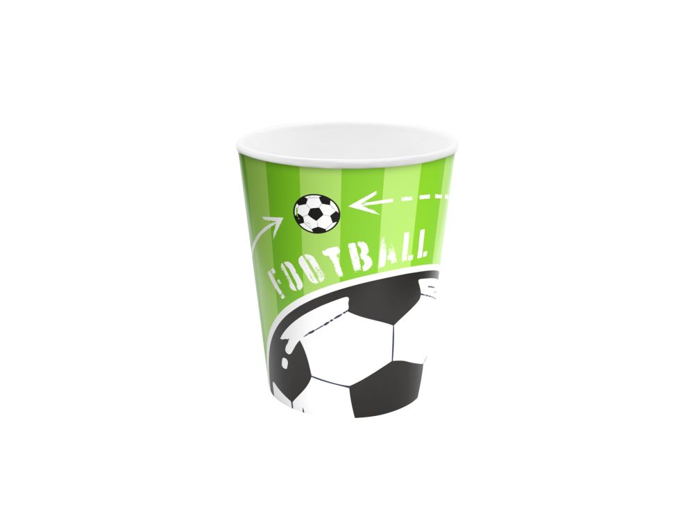 Paper cups - Football, 6 pcs.