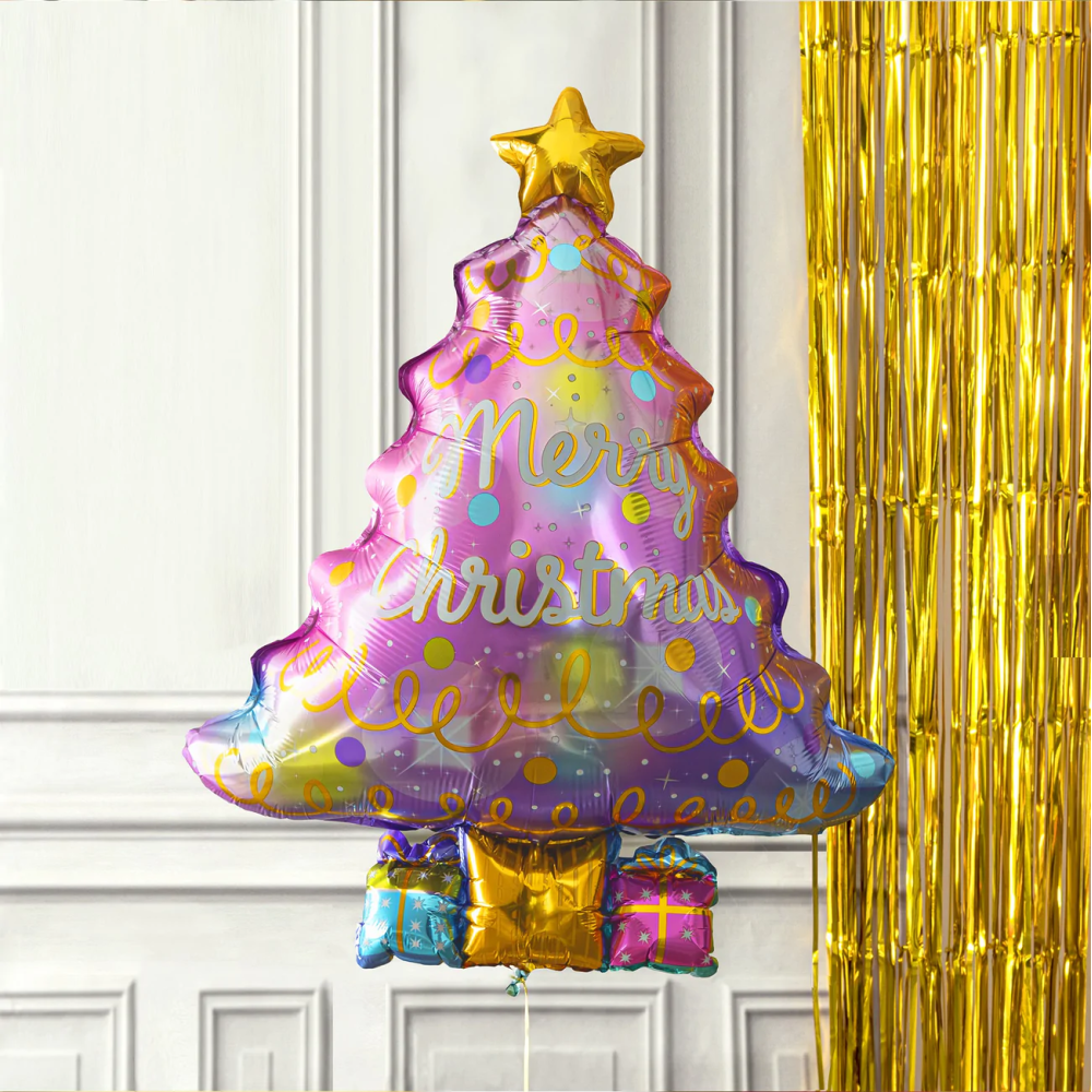 Foil balloon - Christmas tree, 83 x 58 cm