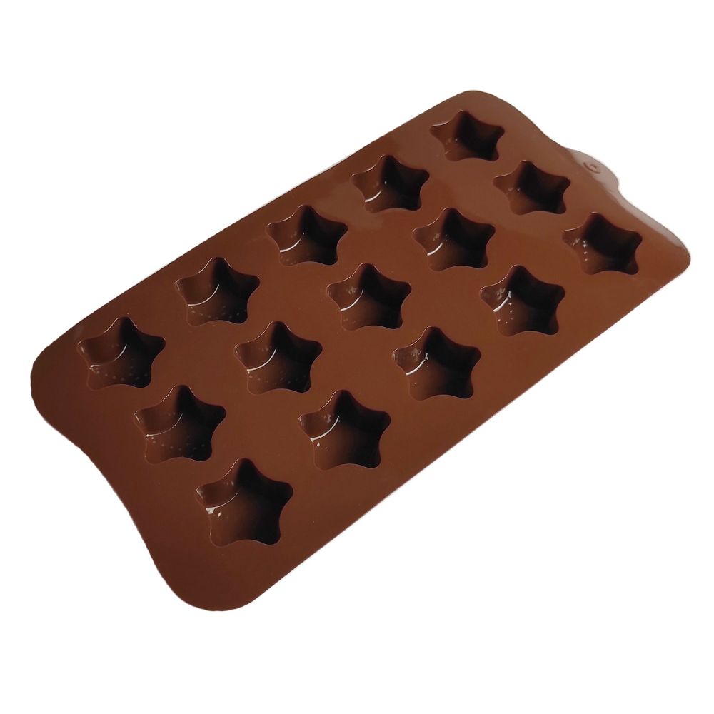 Silicone mold for chocolates - Stars, 15 pcs.