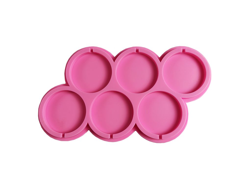 Silicone mold for ornaments - Wheels, 6 pcs.