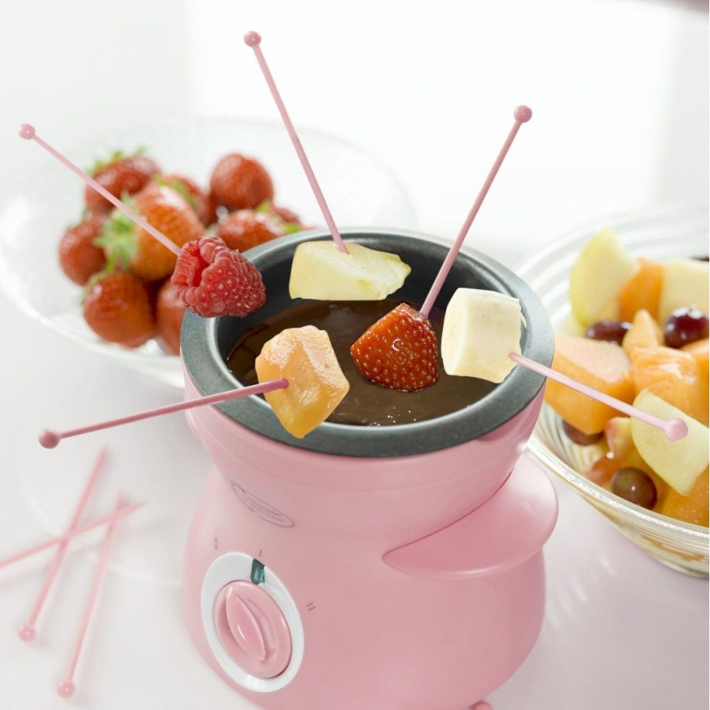 Chocolate fondue set - Bestron - pink, 300 ml