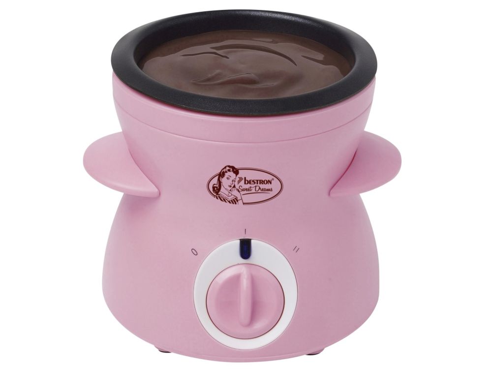 Zestaw do czekoladowego fondue - Bestron - różowy, 300 ml
