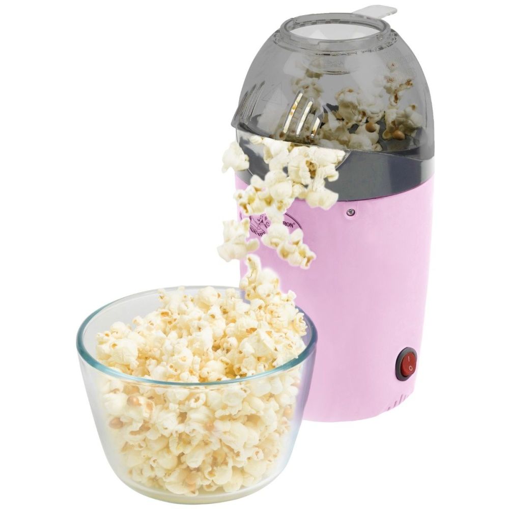 Maszynka do popcornu - Bestron - różowa, beztłuszczowa