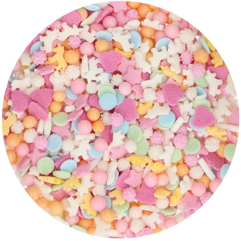 Sugar sprinkles - FunCakes - Unicorn Pastel, 50 g
