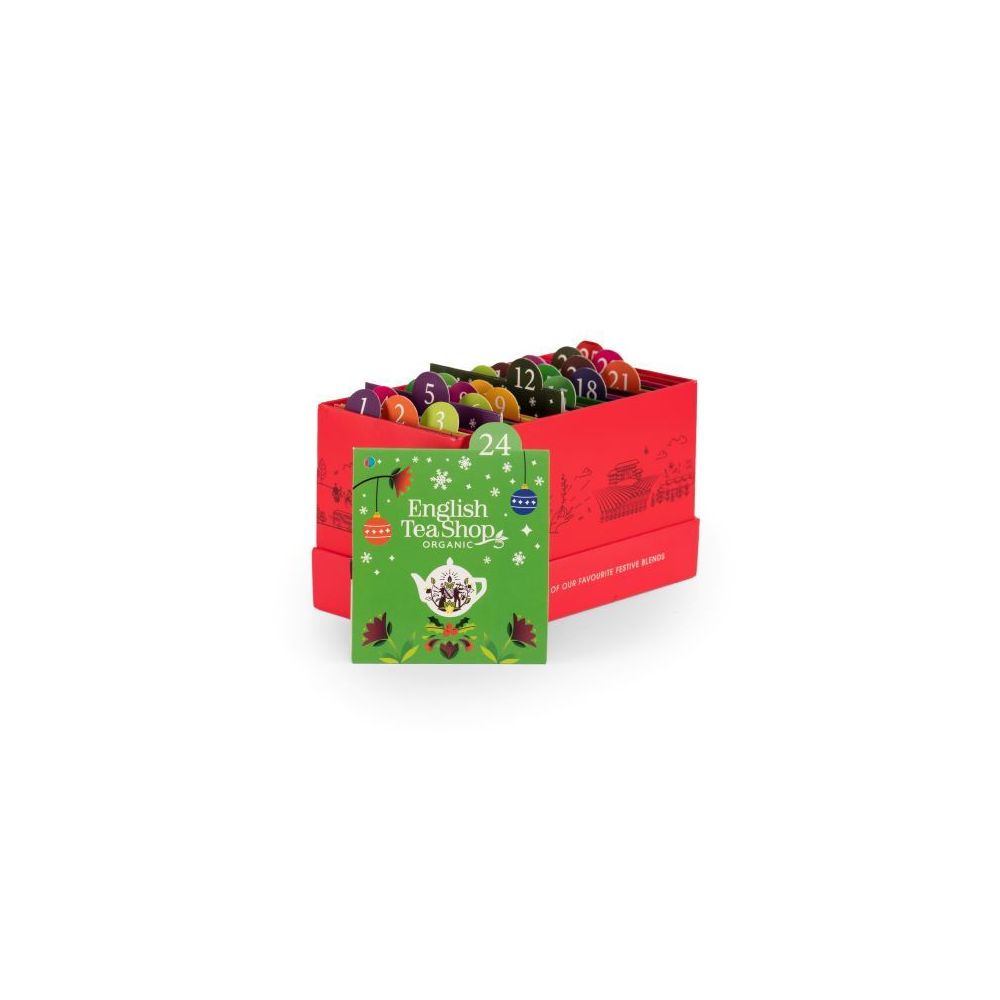Kalendarz Adwentowy z herbatami - English Tea Shop - biały, 25 szt.