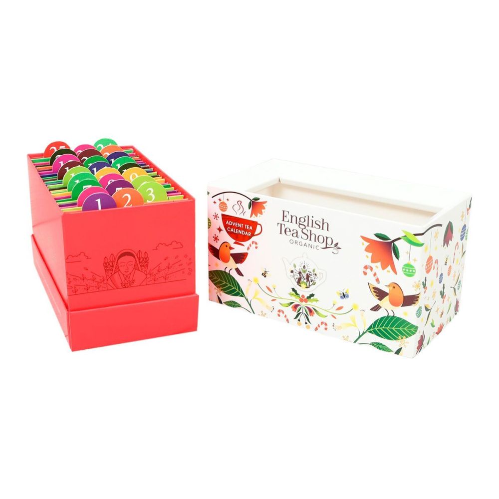 Kalendarz Adwentowy z herbatami - English Tea Shop - biały, 25 szt.