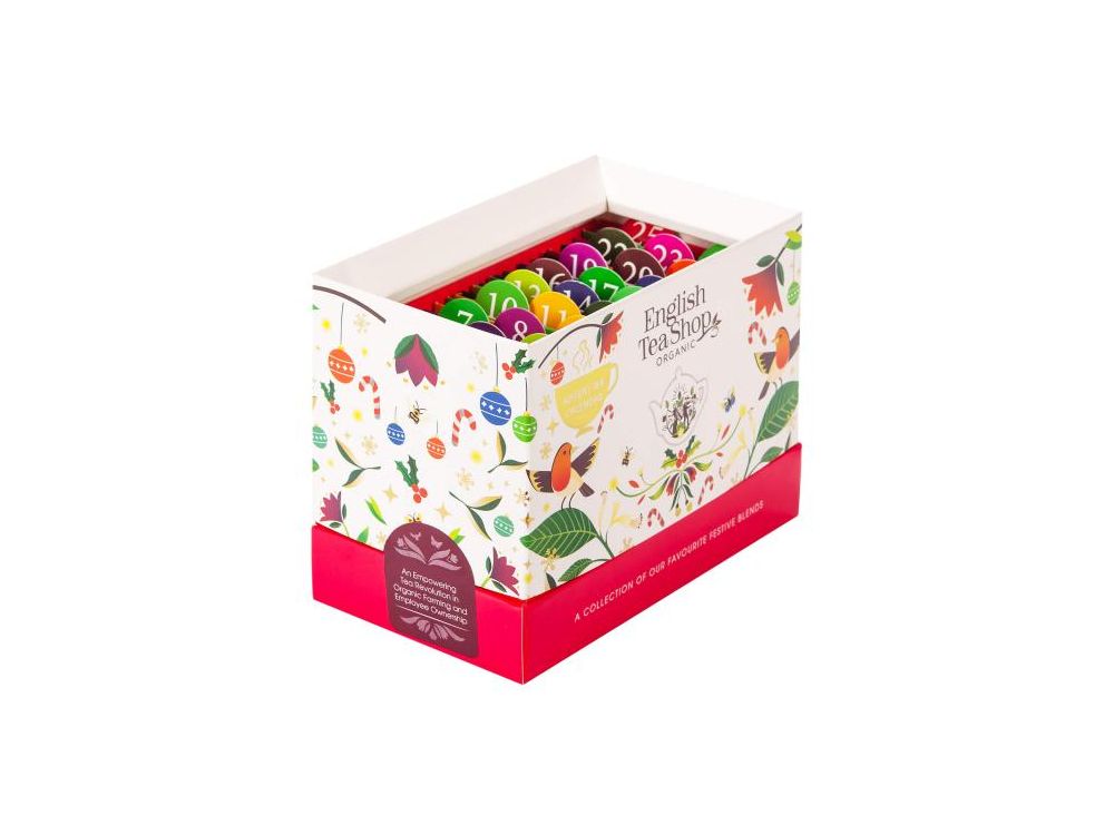 Advent Tea Calendar - English Tea Shop - white, 25 pcs.