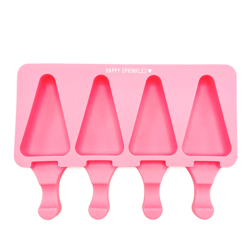Silicone mold for ice creams - Happy Sprinkles - Triangle Cakesicle, 4 pcs.