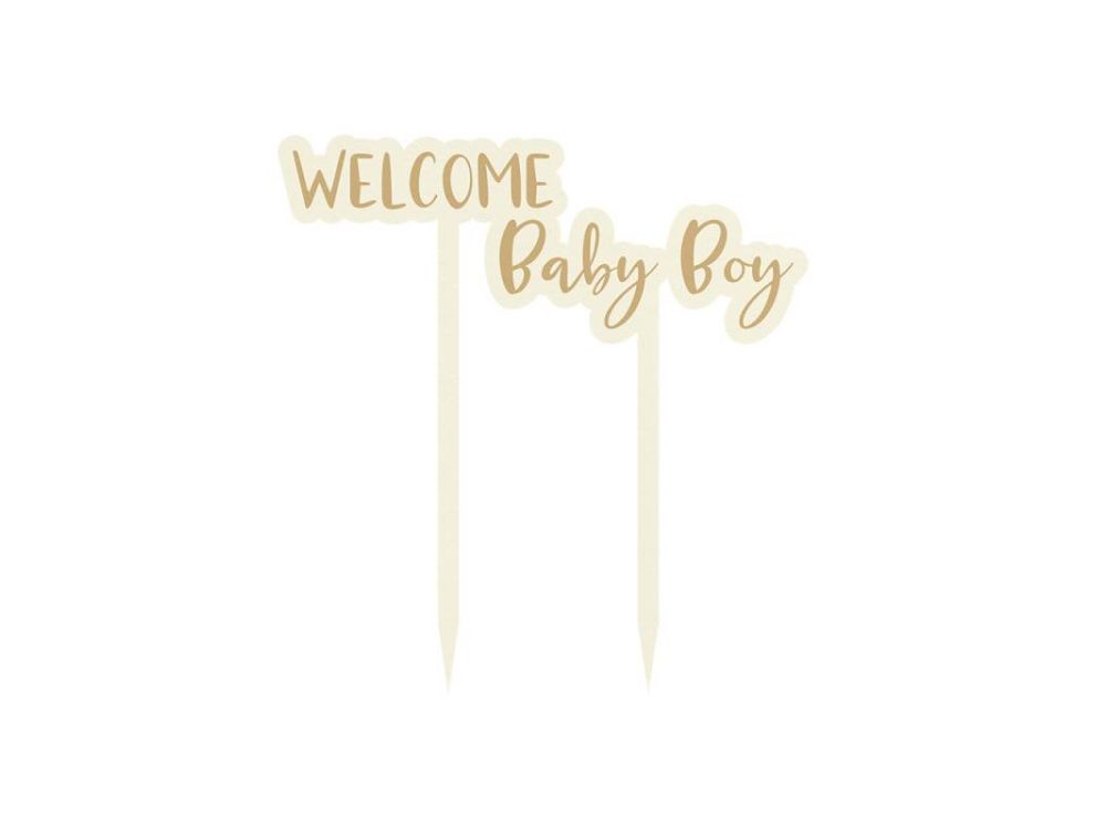 Cake topper - P13 - Welcome Baby Boy