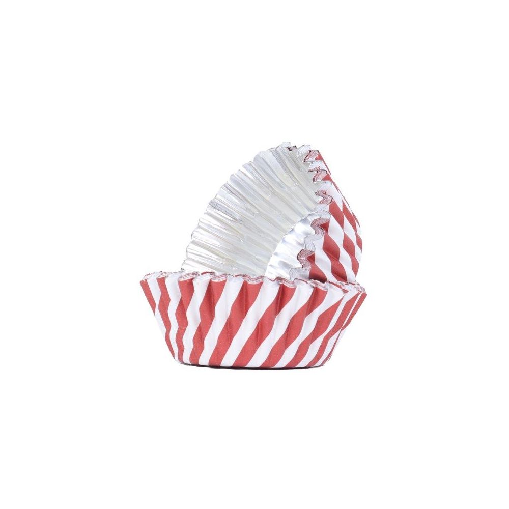 Papilotki świąteczne do muffinek - PME - Candy Cane, 30 szt.