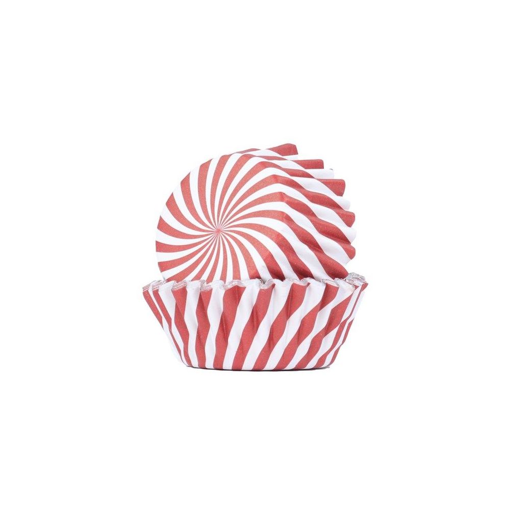 Papilotki świąteczne do muffinek - PME - Candy Cane, 30 szt.