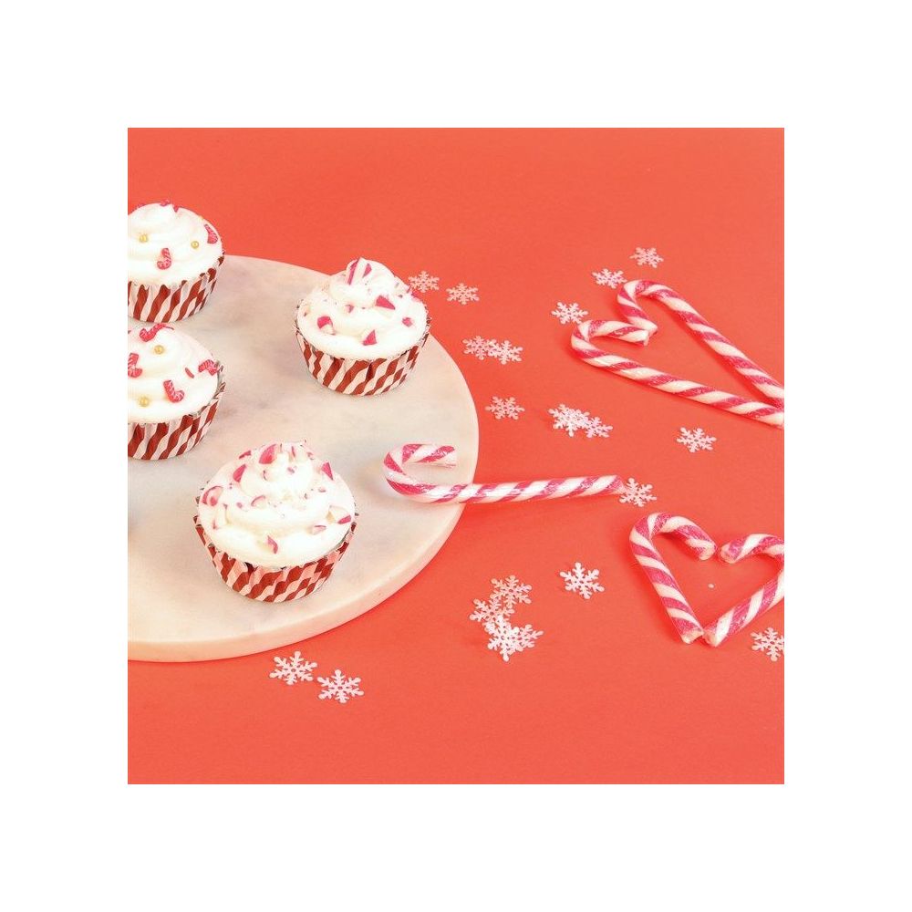 Papilotki świąteczne do muffinek - PME - Candy Cane, 30 szt.