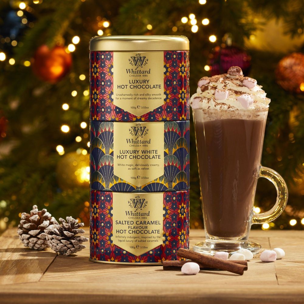 Zestaw świąteczny czekolad do picia - Whittard - 300 g, 3 szt.