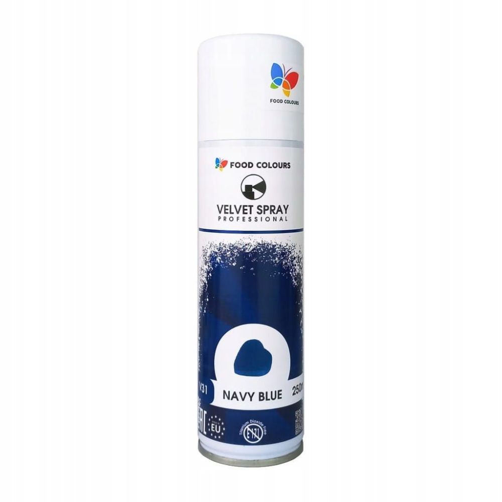 Velvet Spray - Food Colours - navy blue, 250 ml