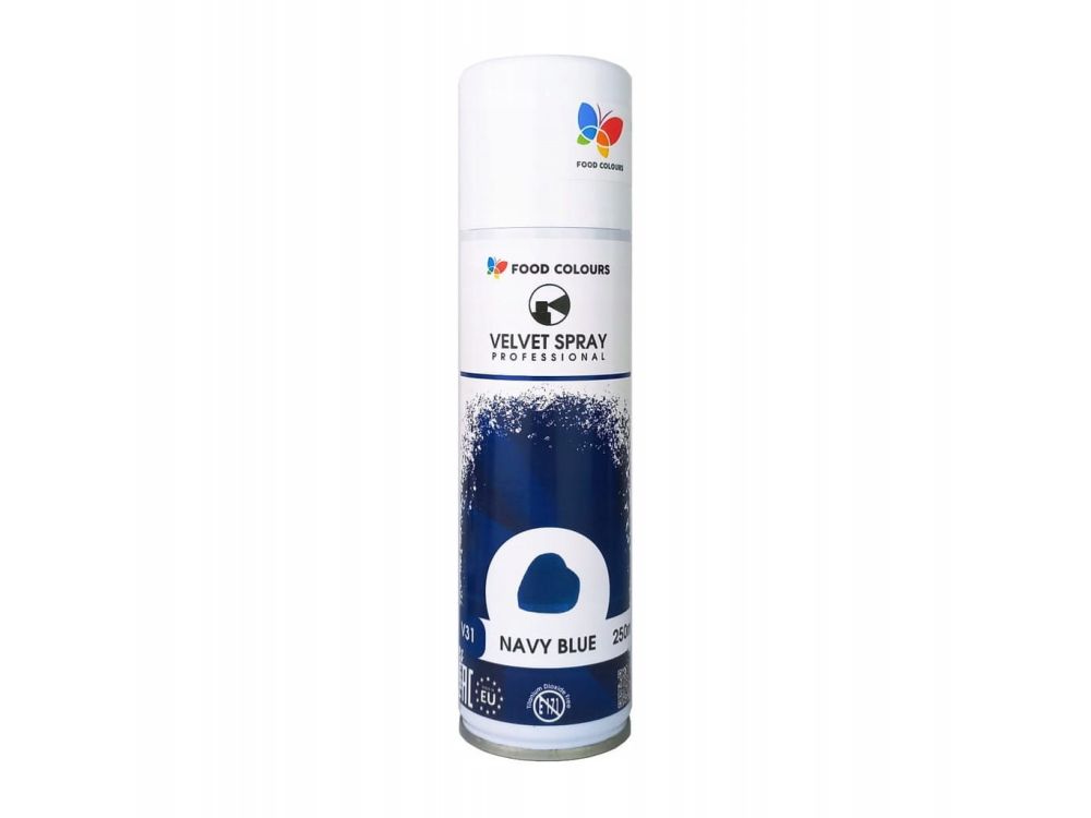 Velvet Spray - Food Colours - navy blue, 250 ml