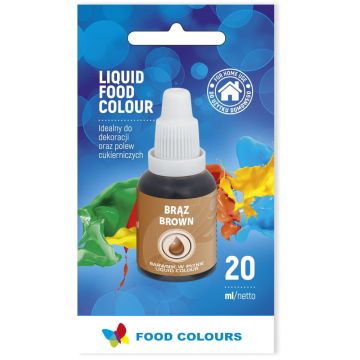 Liquid food color - Food Colours - brown, 20 ml