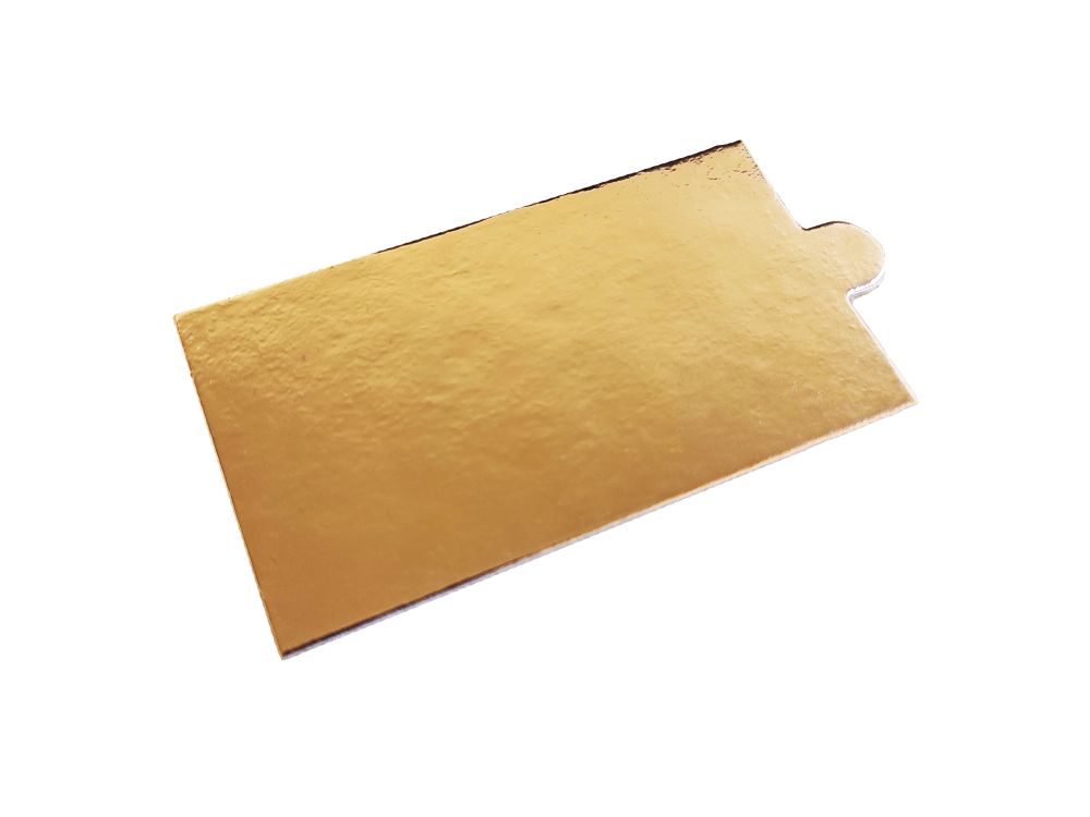 Cake board - gold, 9 x 5 cm, 10 pcs.