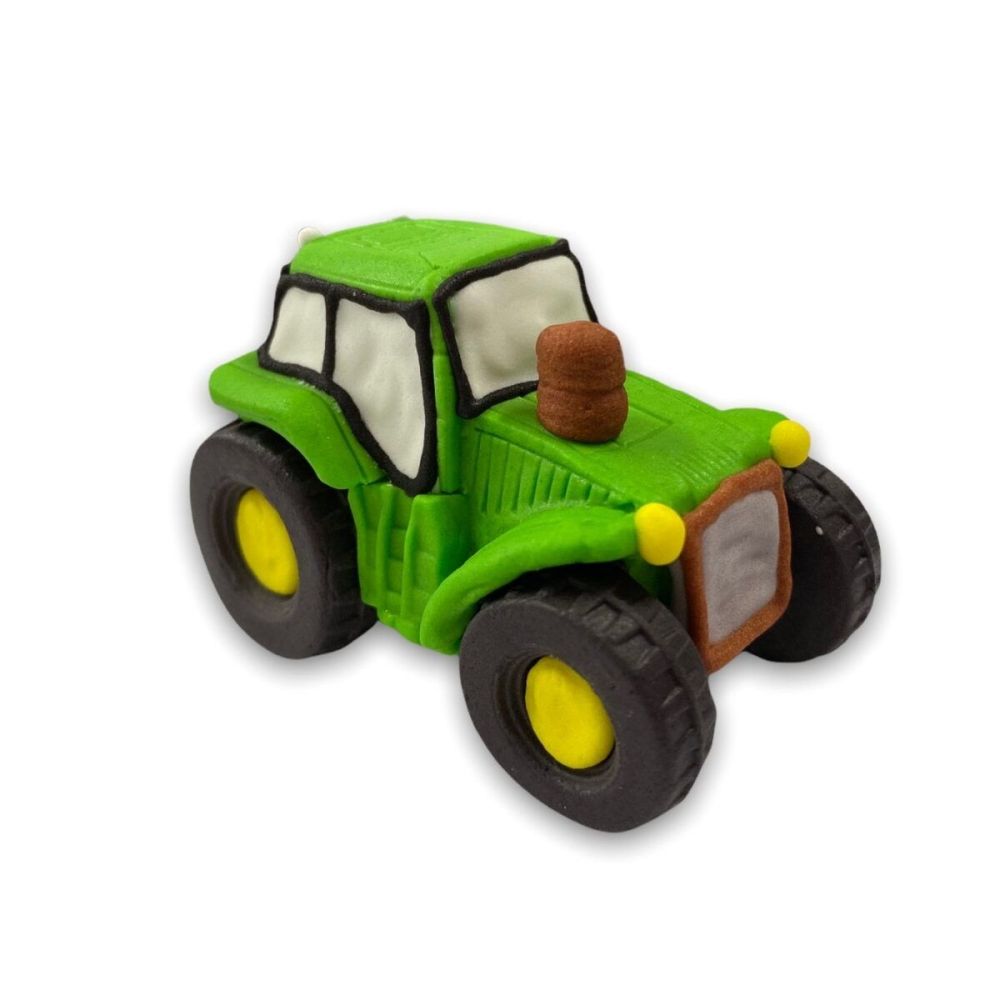 Figurka cukrowa na tort - Slado - Traktor, zielony, 5 cm
