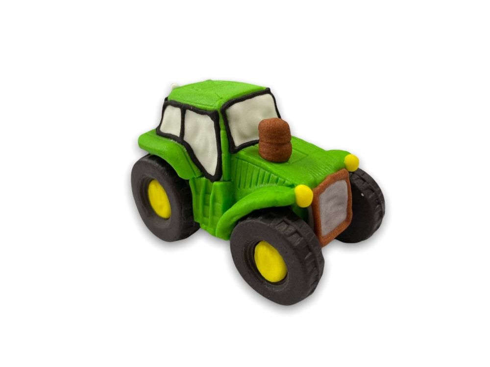 Figurka cukrowa na tort - Slado - Traktor, zielony, 5 cm