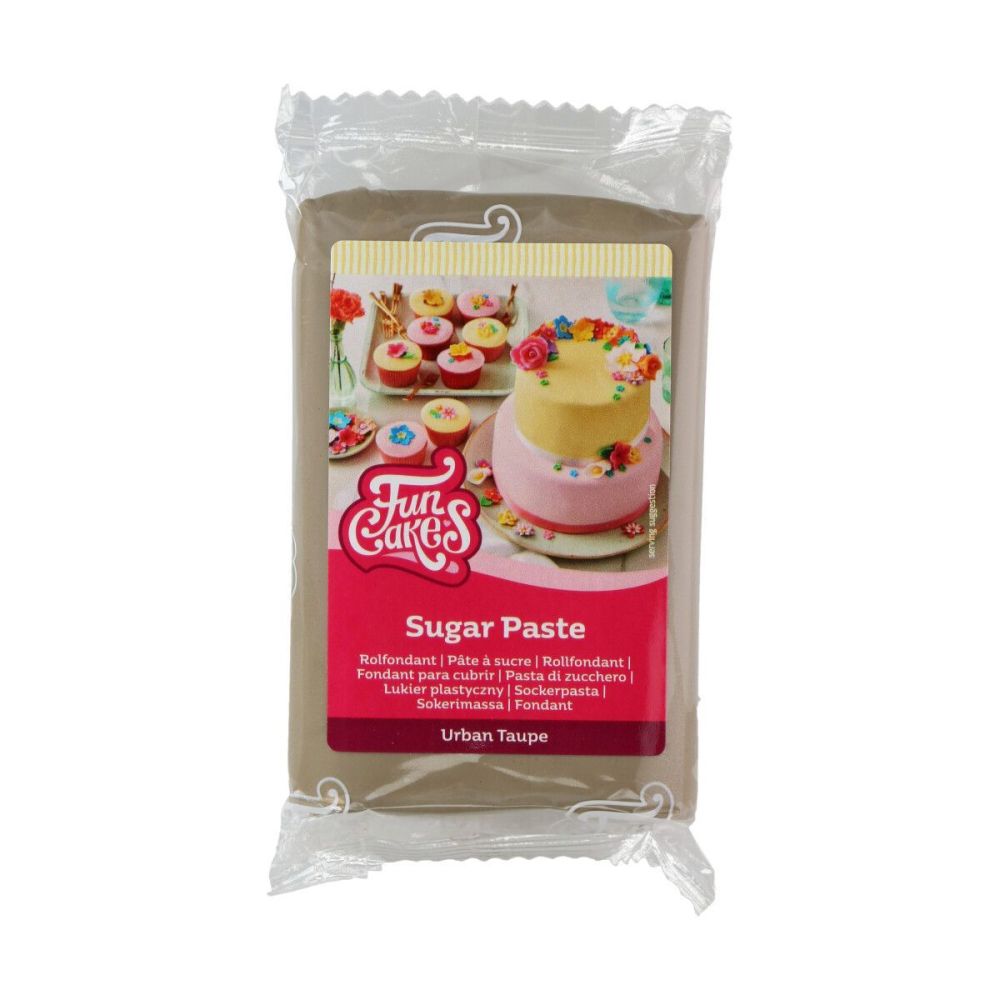 Sugar paste - FunCakes - Urban Taupe, 250 g