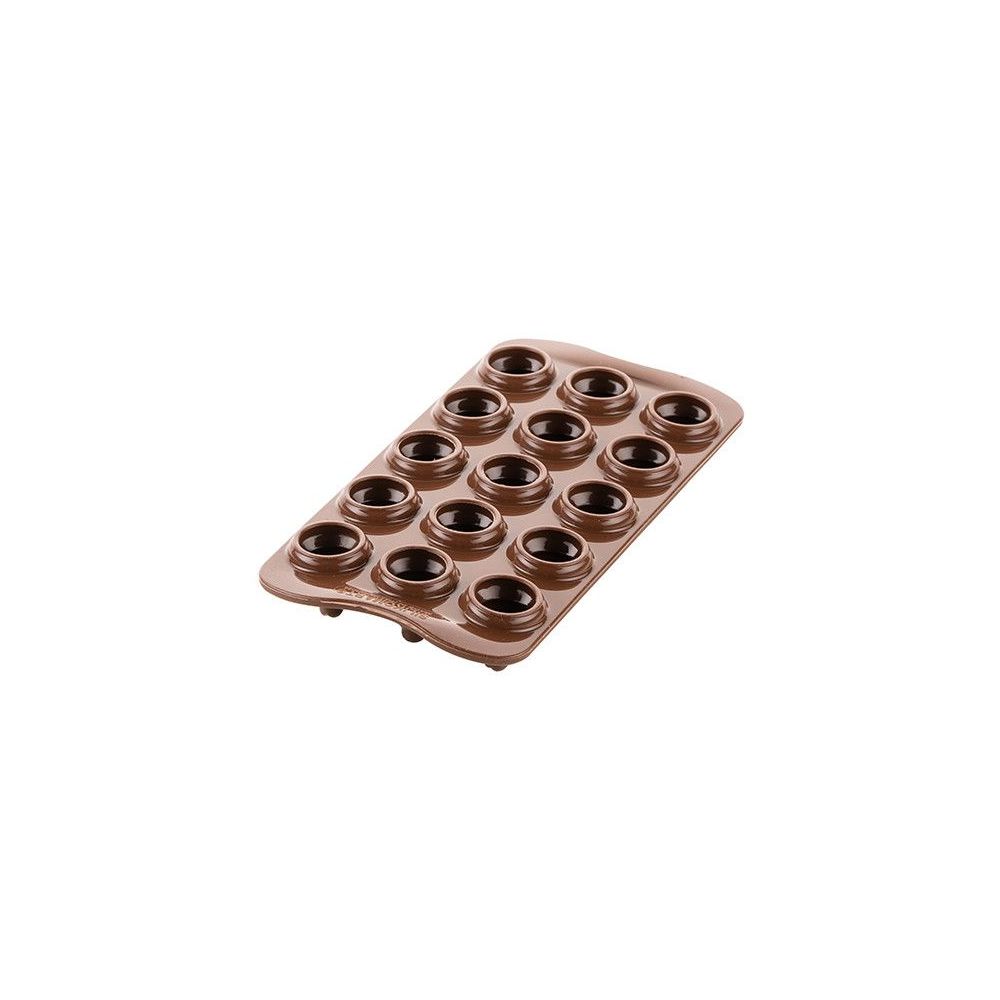 Forma silikonowa do czekoladek 3D - SilikoMart - Choco Trees, 15 szt.