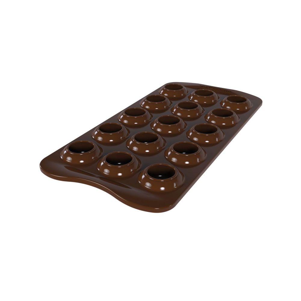 Silicone mold for 3D chocolates - SilikoMart - Kiss, 15 szt.