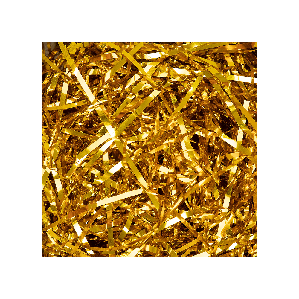 Wypełnienie do prezentów - złote, metalizowane, 30 g