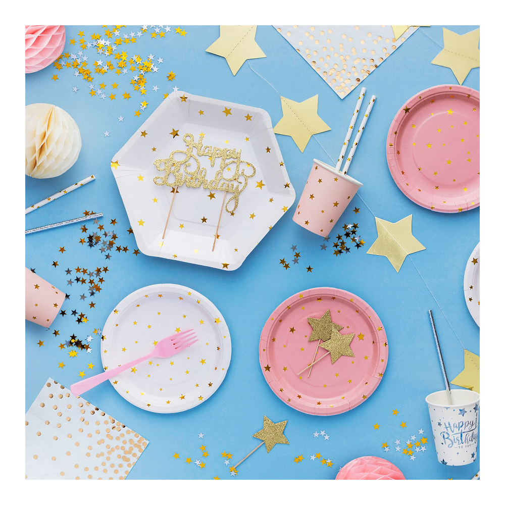 Decorative confetti - Stars, mix, 15 g